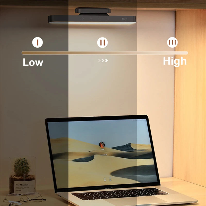 Baseus Lampe LED Magnétique Rechargeable – Intensité Réglable