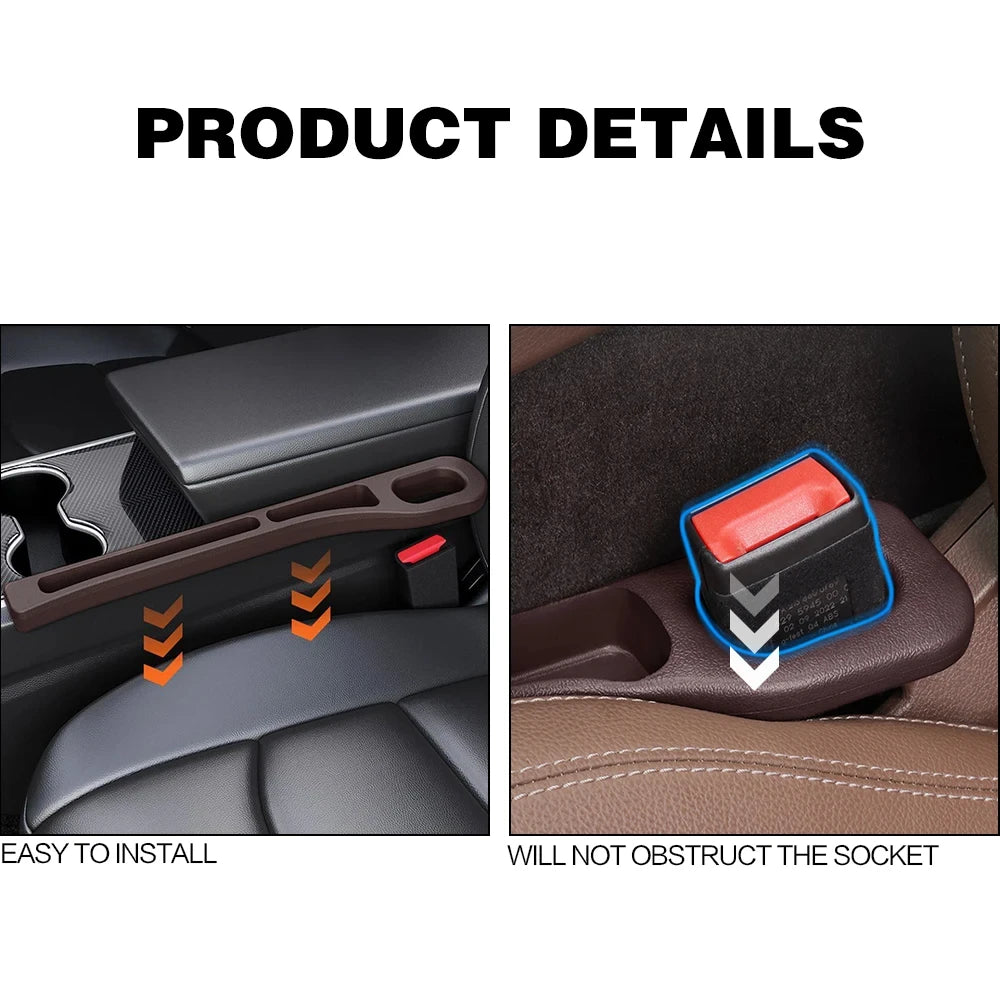 2PCS Car Seat Gap Filler – Universal Fit for Most Cars