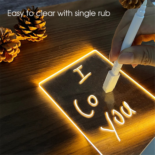 Acrylic LED Note Board – Write & Erase