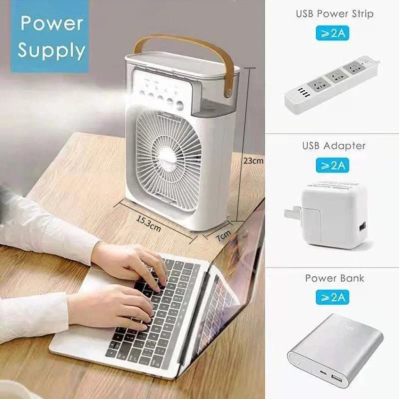 3-in-1 Cooling Fan – Home & Office Use