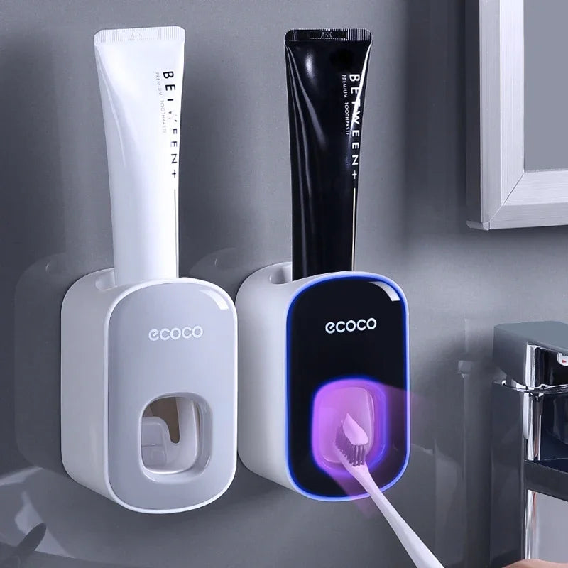 Automatic Toothpaste Dispenser & Holder Set