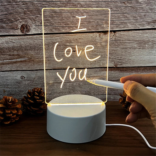 Acrylic LED Note Board – Write & Erase