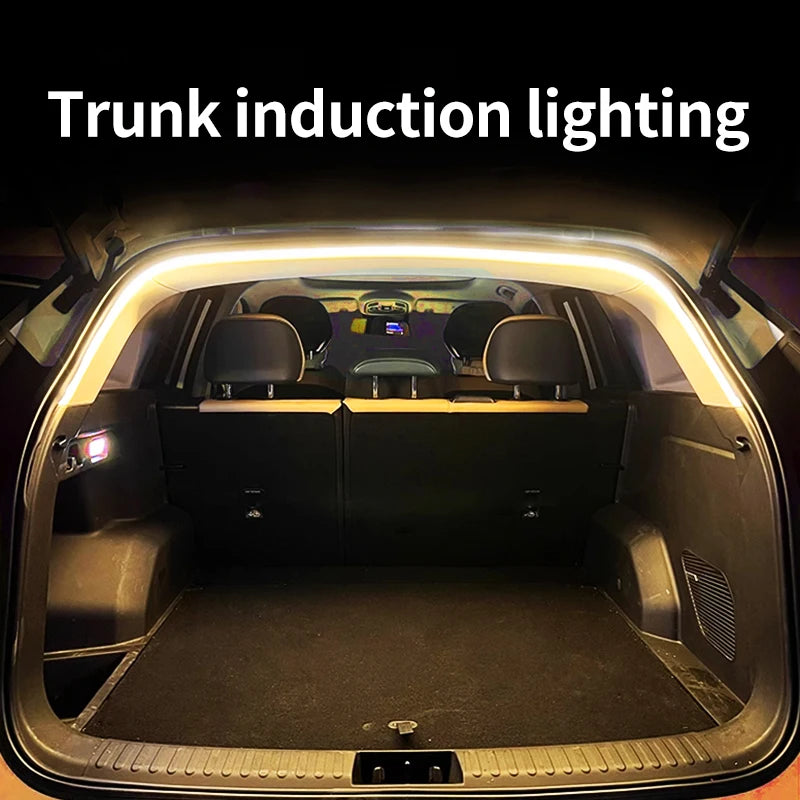 LED Trunk Light Strip – Wireless, Auto Sensor, Easy Install