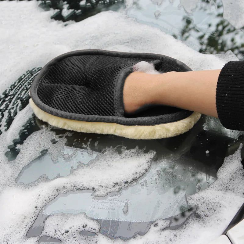 Microfiber Wool Soft Auto Car Washing Glove