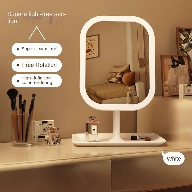 LED Desktop Makeup Mirror – Stylish & Bright