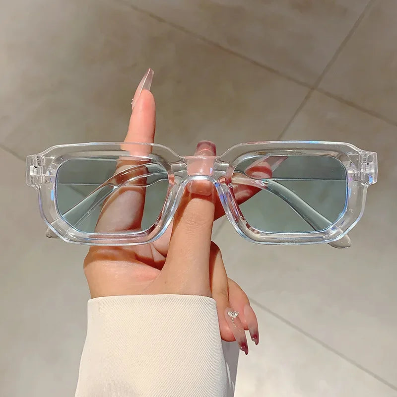 Unisex Vintage Sunglasses – Classic Rectangle Design