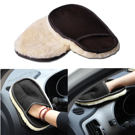 Microfiber Wool Soft Auto Car Washing Glove